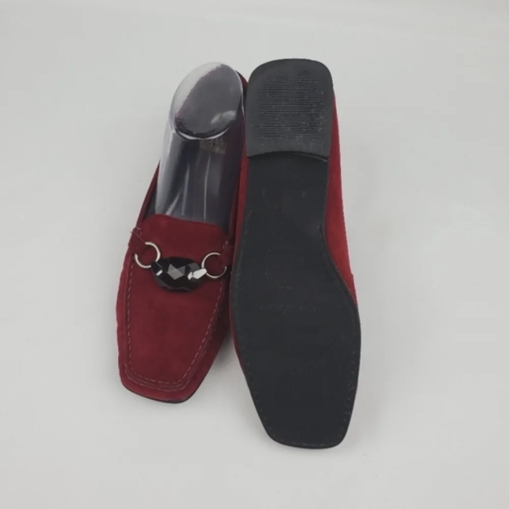 Stuart Weitzman Red Suede Men's Loafers